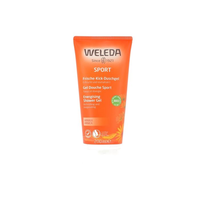 Gel douche sport à l'arnica Weleda - tube de 200 ml
