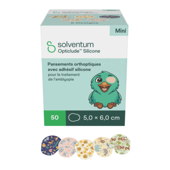 Opticlude Silicone Pansements orthoptiques avec adhésif silicone 3M Solventum
