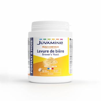 Levure de bière peau et cheveux Juvamine - pot de 150 comprimés
