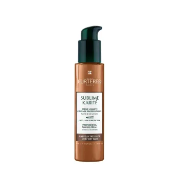 Sublime Karité crème lissante coiffage professionnel René Furterer - flacon-pompe de 100ml
