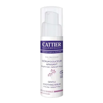 Sérum douceur apaisant bio Cattier - flacon pompe de 30ml 