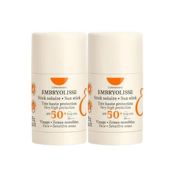 Stick solaire SPF50+ Embryolisse - lot de 2 sticks de 15g