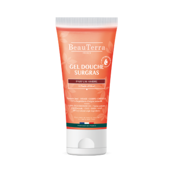 Gel douche Surgras Ambre BeauTerra - tube de 200ml
