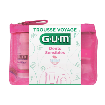 Kit voyage dents sensibles Gum - trousse de 4 produits