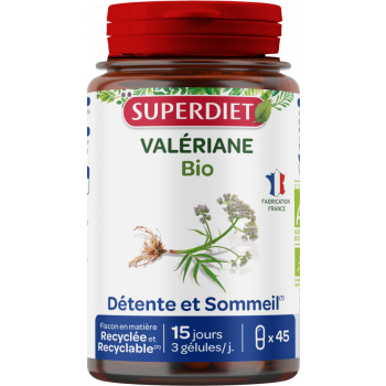 Valériane bio Super Diet - boite de 45 gélules
