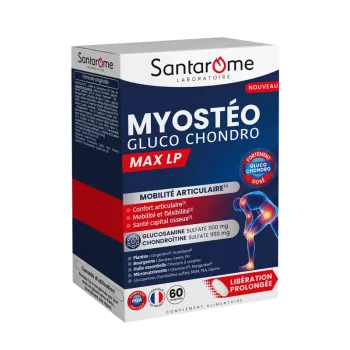 Myostéo gluco chondro max LP mobilité articulaire Santarome - boite de 60 comprimés