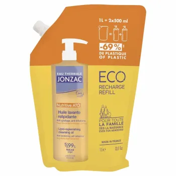 Huile lavante relipidante Eau Thermale Jonzac - &eacute;co-recharge de 1L