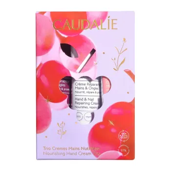 Trio crèmes mains nutrition Caudalie - coffret de 3 tubes