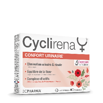Cyclirena confort urinaire 3C Pharma - boite de 15 comprimés + 15 gélules