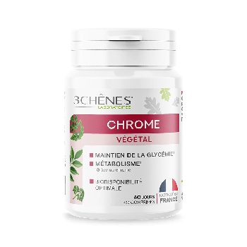 Chrome végétal 3 Chênes - pot de 60 comprimés