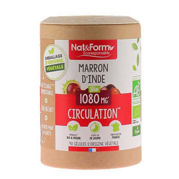 Marron d'Inde bio Circulation Nat&Form - pot de 90 gélules