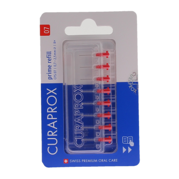 Recharge brossettes interdentaires prime refill taille 07 Curaprox - boite de 8 recharges
