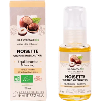 Huile de noisette bio équilibrante Laboratoire Haut-Ségala – 50 ml