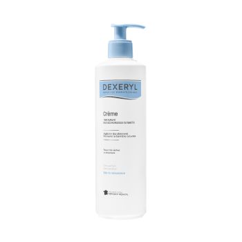 Dexeryl cr&egrave;me hydratante s&eacute;cheresses cutan&eacute;es peaux tr&egrave;s s&egrave;ches ou atopiques Pierre Fabre - flacon-pompe de 500g