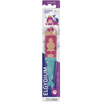 Brosse à dents enfant sirène Elgydium - une brosse à dents