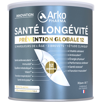 Santé longévite prévention globale 12 Arkopharma - pot de 285g