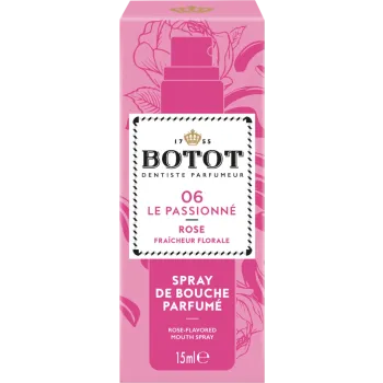 Spray de bouche parfumé Rose 06 le Passionné Botot - spray de 15ml
