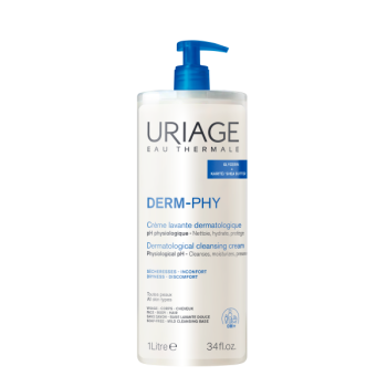 Derm-phy crème lavante dermatologique Uriage - flacon-pompe de 1L