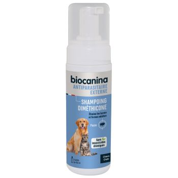 Shampoing mousse sans rinçage Biocanina - flacon de 150 ml
