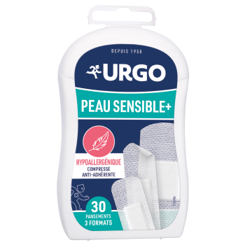 Pansements peau sensible+ Urgo - boîte de 30 pansements