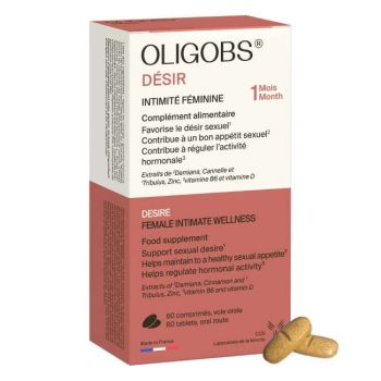 Oligobs désir intimité féminine Laboratoire CCD - boîte de 60 comprimés
