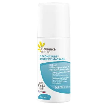 Flexonature baume de massage bio Fleurance nature - flacon de 60ml  