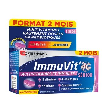 ImmuVit'4G multivitamines s&eacute;nior Fort&eacute; Pharma