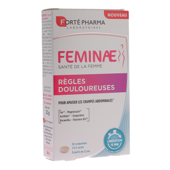 Feminae règles douloureuses Forté pharma - boite de 30 comprimés