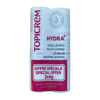 Hydra+ stick l&egrave;vres dess&eacute;ch&eacute;es ou gerc&eacute;es Topicrem