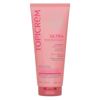 Ultra hydratant gommage doux 3-en-1 Topicrem - tube de 200ml