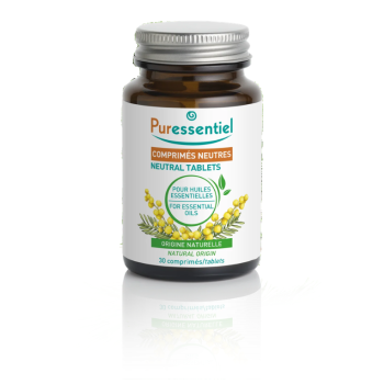 Comprimés neutres pour huiles essentielles Puressentiel - boite de 30 comprimés