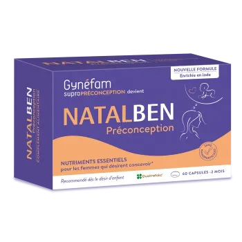 Natalben Préconception laboratoire Effik - boîte de 60 capsules