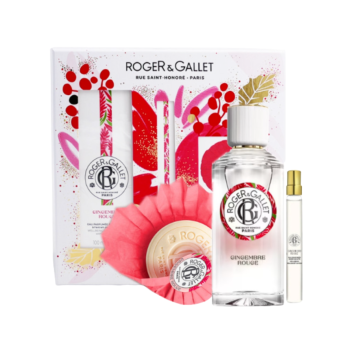 Coffret rituel parfumé gingembre rouge Roger & Gallet - coffret de 3 produits