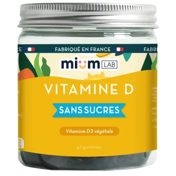 Vitamine D gummies sans sucres Mium Lab - pot de 42 gummies