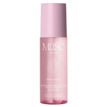 Brume corps et cheveux musc blanc de Musc Intime - flacon de 100ml