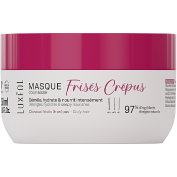 Masque frisés crépus Luxéol - pot de 250ml