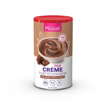 Ma crème nutritionnelle saveur chocolat Milical - pot de 405g