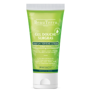 Gel douche surgras verveine citron Beauterra - tube de 100ml