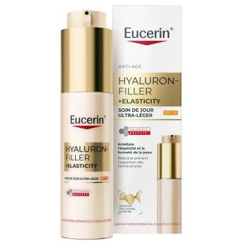 Hyaluron Filler + Elasticity  Soin de jour ultra-léger SPF50 Eucerin - flacon-pompe de 50ml