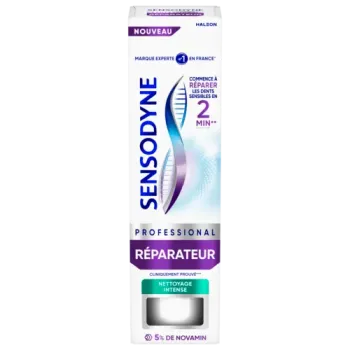 Dentifrice Professional réparateur nettoyage intense Sensodyne - tube de 75ml