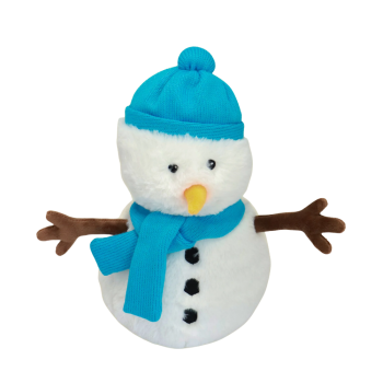 Cozy peluche bouillotte déhoussable Warmies Bonhomme de neige Soframar - 1 bouillotte de 32 cm