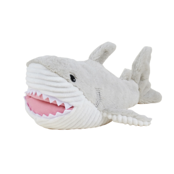 Bouillotte Cozy peluche déhoussable Warmies Requin Soframar – 33 cm