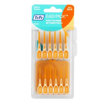 Easy Pick Cure-Dents TePe – silicone orange 36 unités