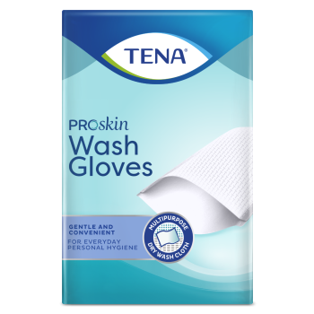 Gants de toilette jetables ProSkin Wash Gloves Tena - boîte de 200 gants