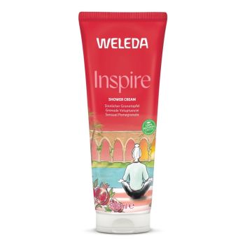 Crème de douche Inspire Grenade voluptueuse Weleda - tube de 200ml