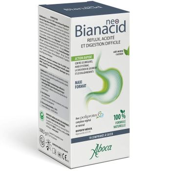 NeoBianacid acidité et reflux goût citron Aboca