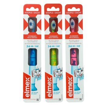 Brosse à dents souple enfant 3-6 ans Elmex - 1 brosse à dents