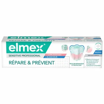 Sensitive professional dentifrice répare et prévient Elmex