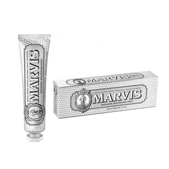 Smokers Whiteining Mint Dentifrice blanchissant pour les fumeurs Marvis - tube de 85ml