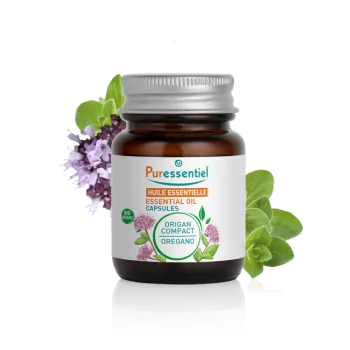 Capsules d'huile essentielle d'origan compact Puressentiel - boîte de 60 capsules
